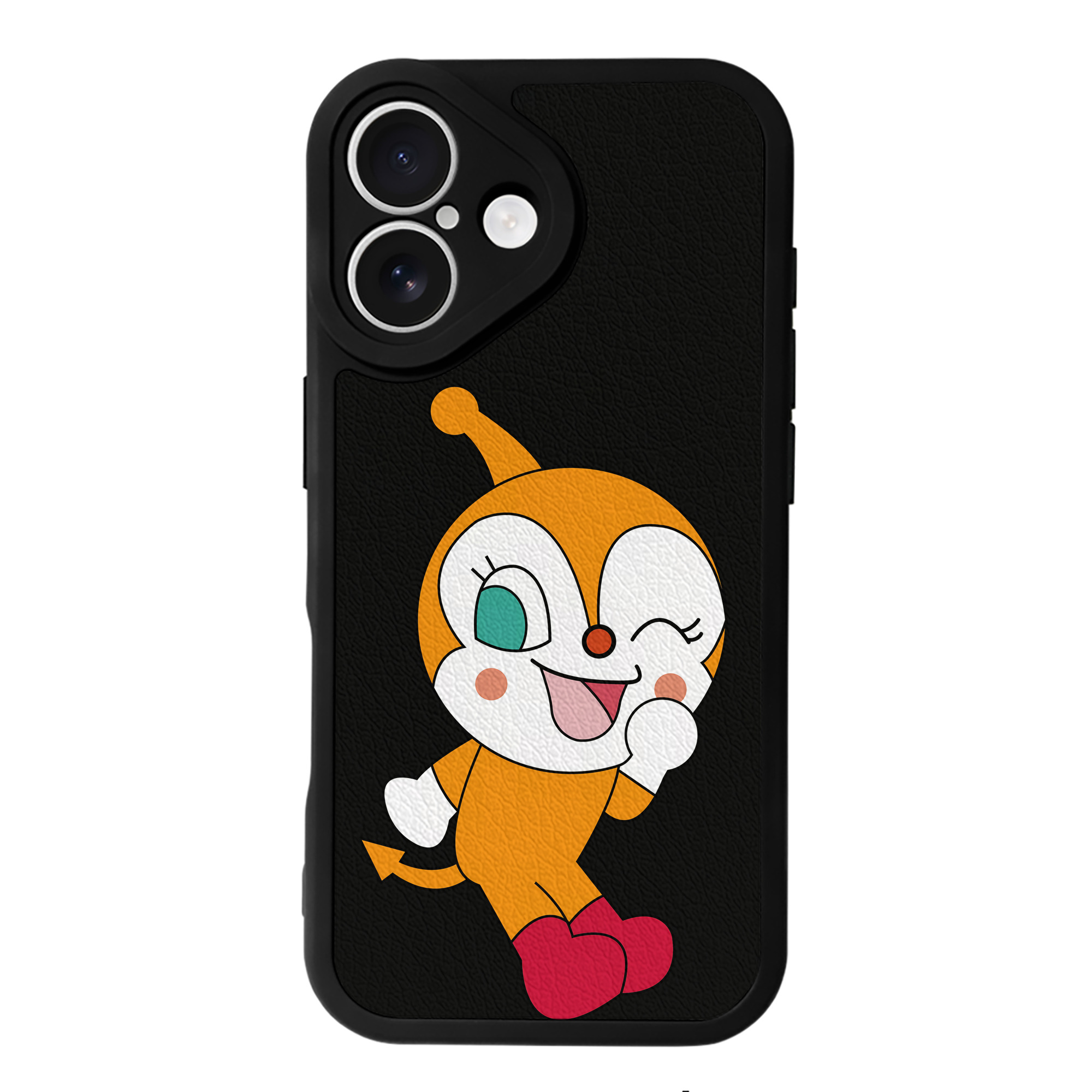 （画像用） アンパンマン Anpanman 【iPhone 16シリーズ対応】シリコンスマホケース（レザー調） 材質：シリコン